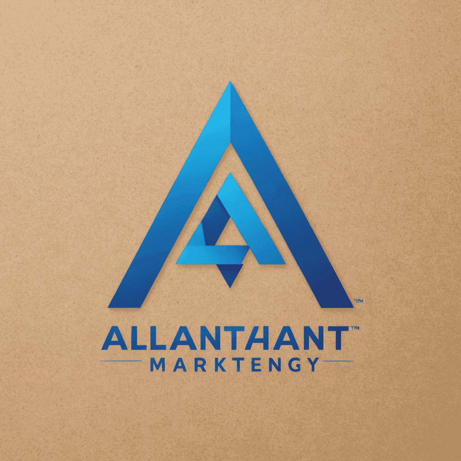 Alliant Marketing Agency Logo - A modern, sleek design featuring the company name in electric blue with a stylized 'A' icon